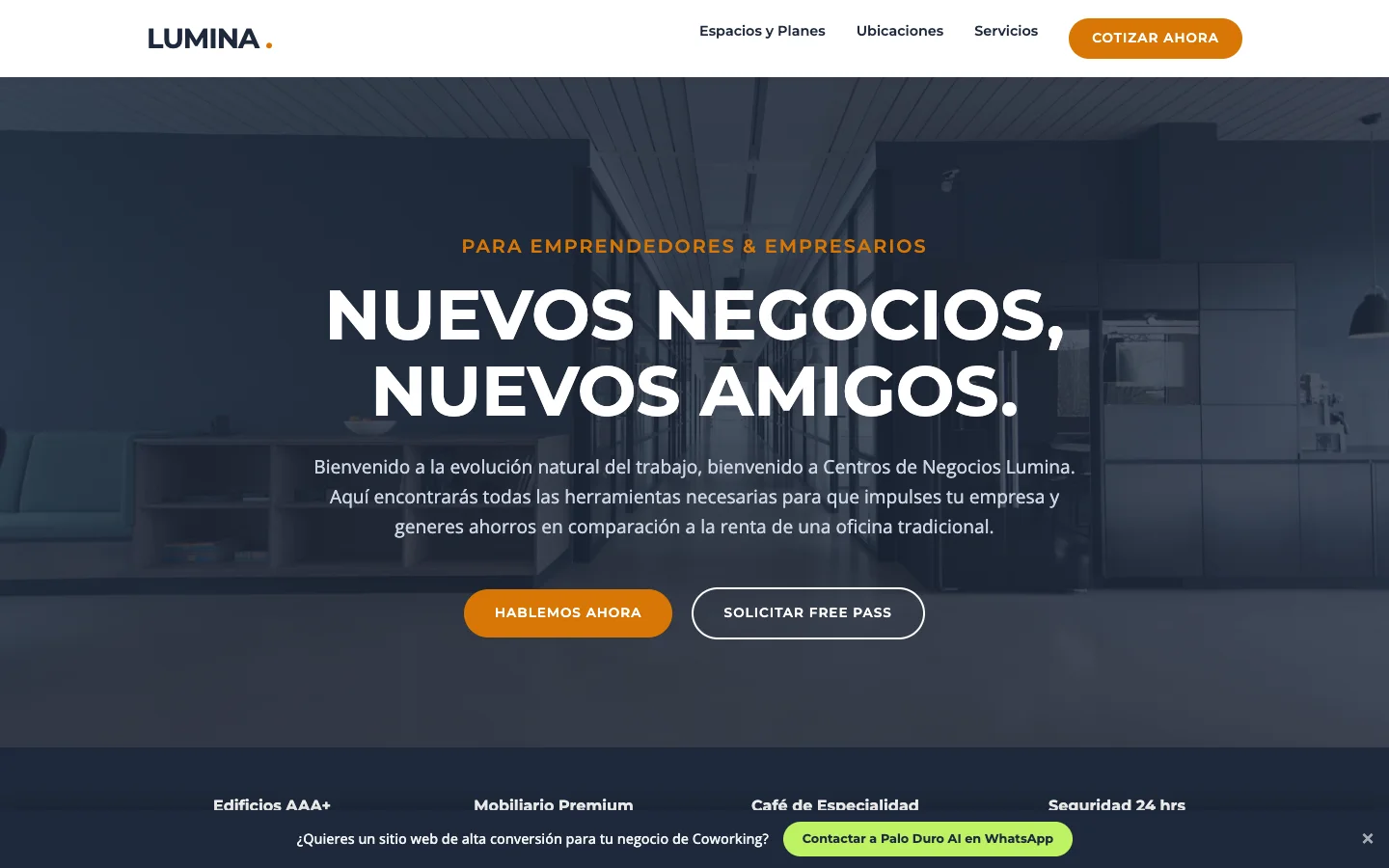 Diseño Web para Centros de Negocios y Coworking en San Luis Potosí en Jalisco