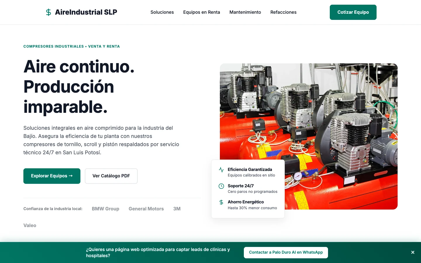 Diseño Web para Neumática Industrial en Jalisco