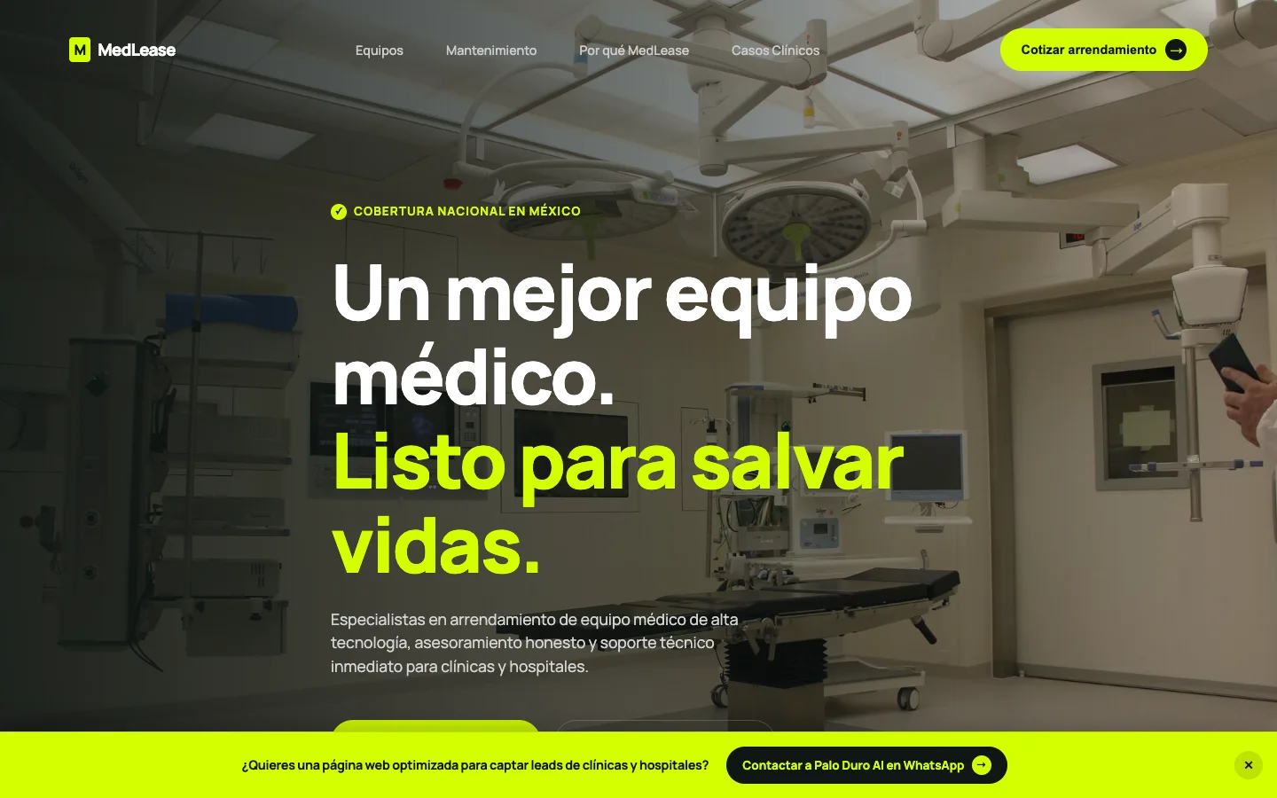 Diseño Web para Sector Salud en Ciudad de México