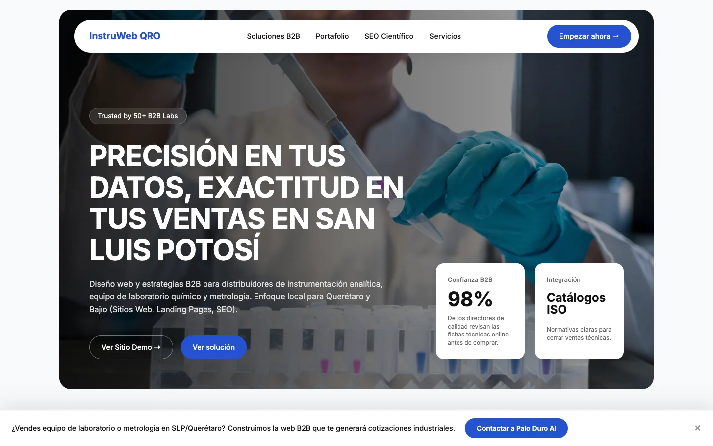 Diseño Web para Instrumentación y Ciencias en San Luis Potosí en Jalisco