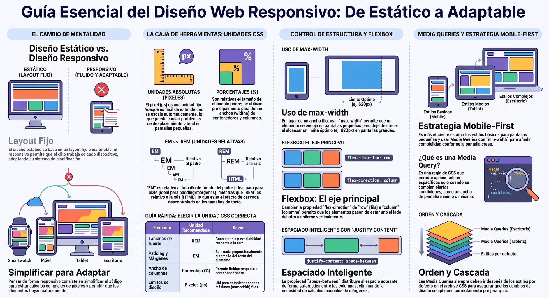 FUNDAMENTOS DEL DISEÑO WEB RESPONSIVO: DE LO ESTÁTICO A LO FLUIDO