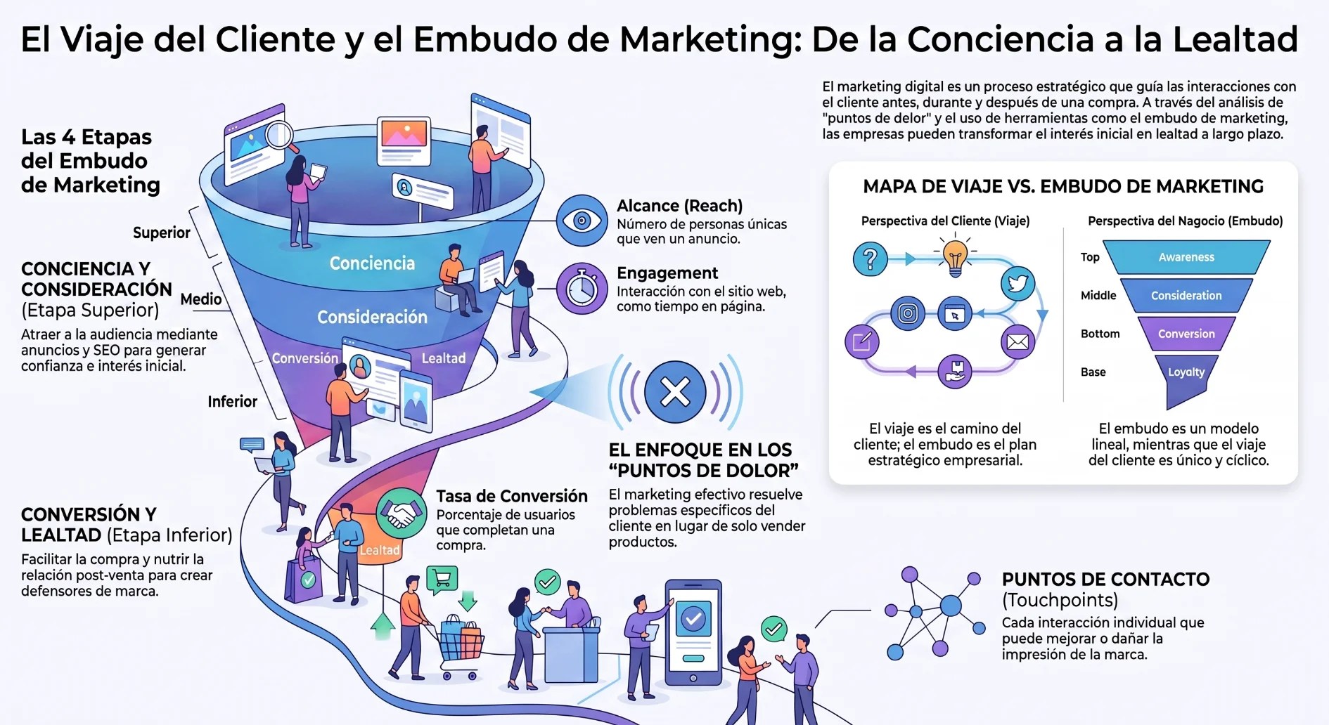 EL RECORRIDO DEL CLIENTE Y EL EMBUDO DE MARKETING: CONCEPTOS FUNDAMENTALES